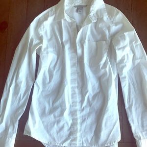 White Fitted Button Up